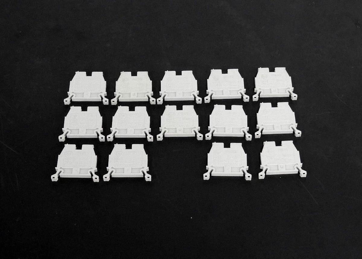 Used LOT OF 14 ALLEN BRADLEY 1492-W3 TERMINAL BLOCKS