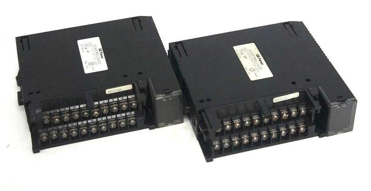Used LOT OF 2 GE FANUC IC693MDL640C INPUT MODULE 24VDC 16 PT POS LOGIC MISSING DOORS