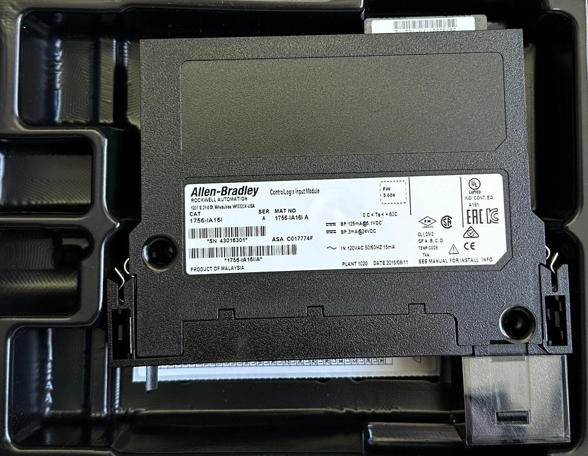 Used NEW ALLEN BRADLEY 1756-IA16I /A ControlLogix 16-PT INPUT MODULE ISO 1756IA16I