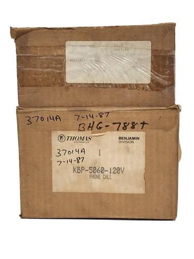 Used NIB THOMAS INDUSTRIES / BENJAMIN KBP-5060-120V PHONE CALL BELL KBP-5060