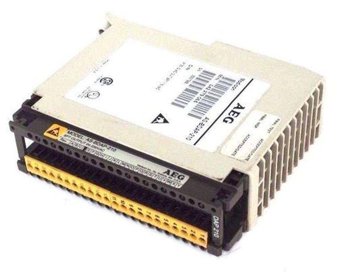 Used MODICON AS-BDAP-210 DISCRETE OUTPUT MODULE REV D ASBDAP210