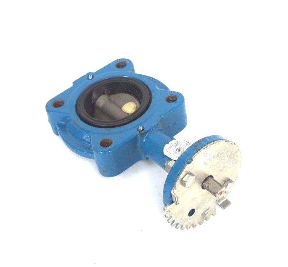 Used NEW GRINNELL LC-8171-4 SERIES 8000 BUTTERFLY VALVE 2.5" 250 MAX WP W/O HANDLE