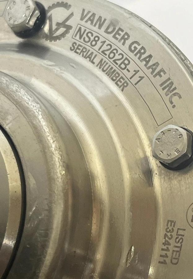Used Van der Graaf TM127A25-675NB-STM Stainless Steel Drum Motor | 0.75HP 460V 3PH