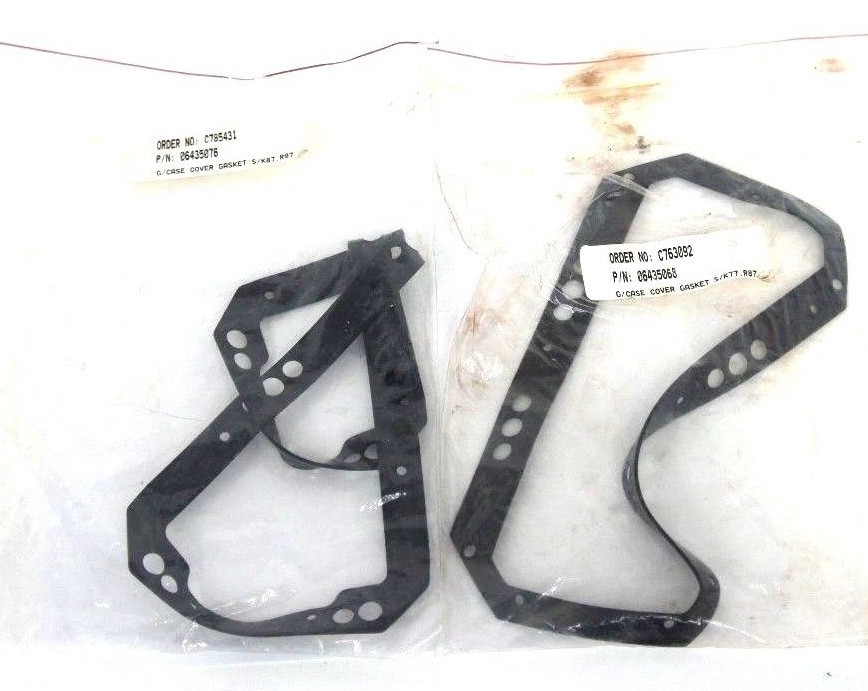Used LOT OF 2 NEW GENERIC G/CASE COVER GASKETS (1) 06435068 (1) 06435076