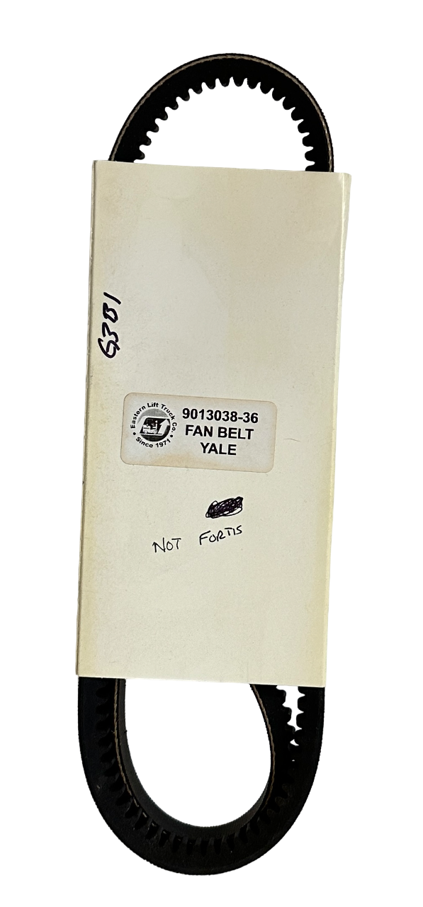 Used NEW YALE 9013038-36 / 901303836 OEM FAN BELT FOR FORKLIFT