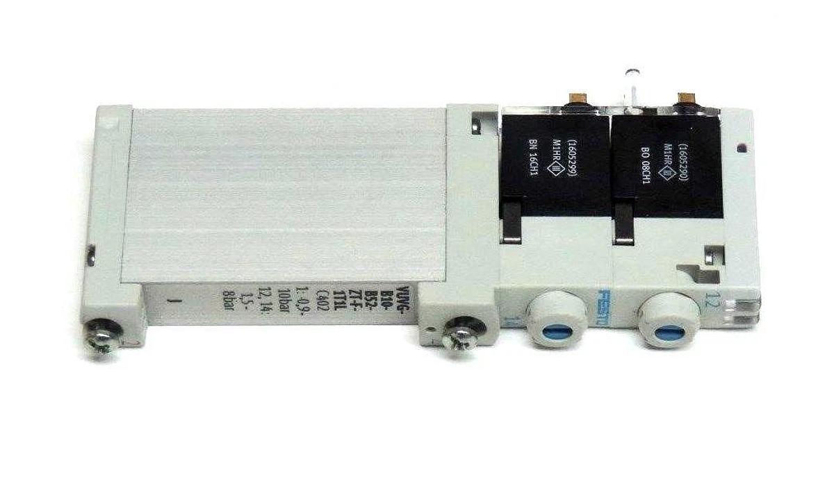 Used FESTO VUVG-B10-B52-ZT-F-1T1L SOLENOID VALVE C402, 1:0.9-10BAR, 12,14:1,5-8BAR