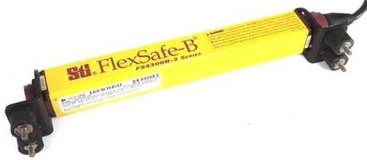Used STI FLEXSAFE B FS4300B-2 8" LIGHT CURTAIN RECEIVER FS4308B-2R-1 42676-0080