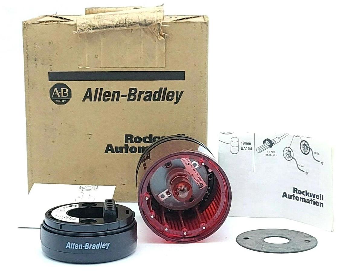 NIB ALLEN BRADLEY 855TS-B10F4 TOWER LIGHT STACK ASSEMBLY 120V SER. C