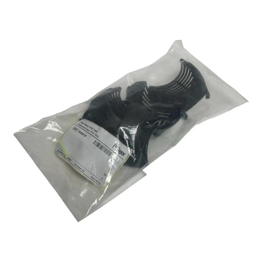 Used Lot of 5 Dräger R56518 Flap Black for FPS 7000 Mask - New Surplus Factor Sealed