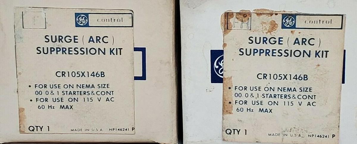 LOT OF 4 NIB GENERAL ELECTRIC CR105X146B SURGE (ARC) SUPPRESSION KITS