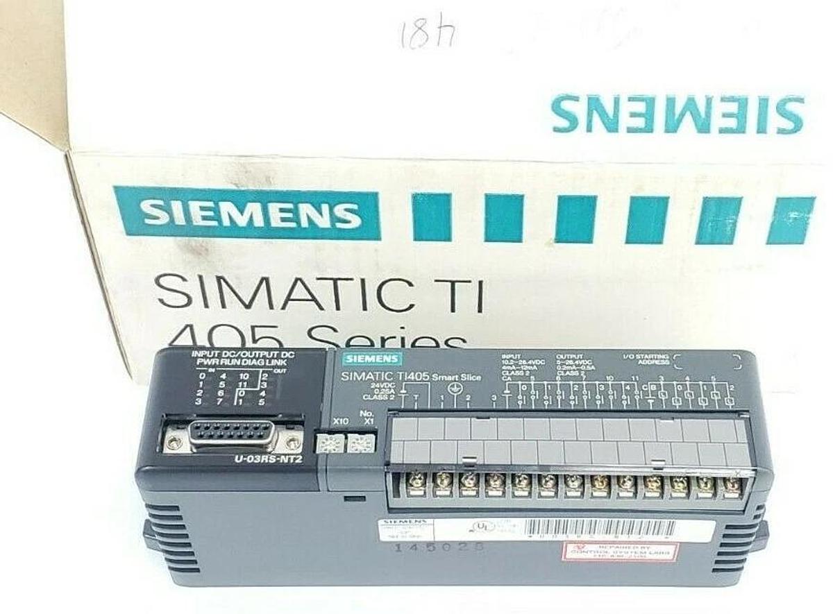 Refurbished SIEMENS U-03RS-NT2 SIMATIC TI405 SMART SLICE I/O MODULE 10 DC INPUT U03RSNT2
