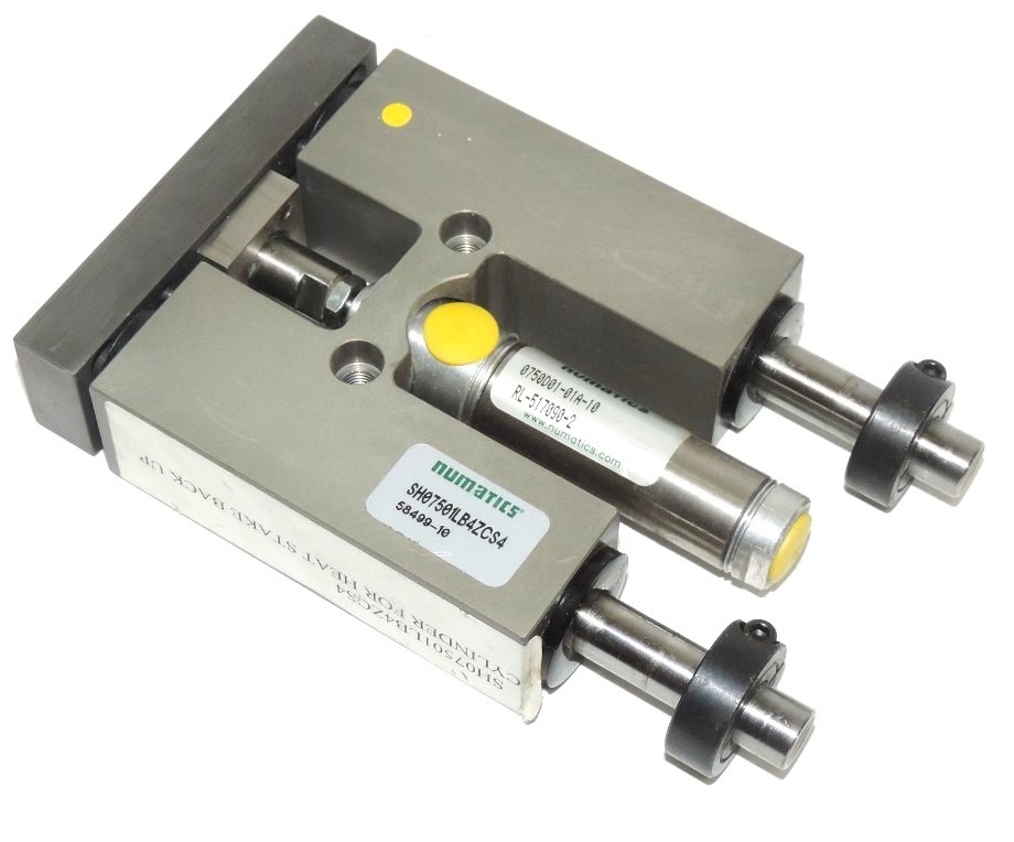 Used NEW NUMATICS SH07501LB4ZCS4 SH SERIES LINEAR SLIDE WITH 07500D01-01A-10 CYLINDER