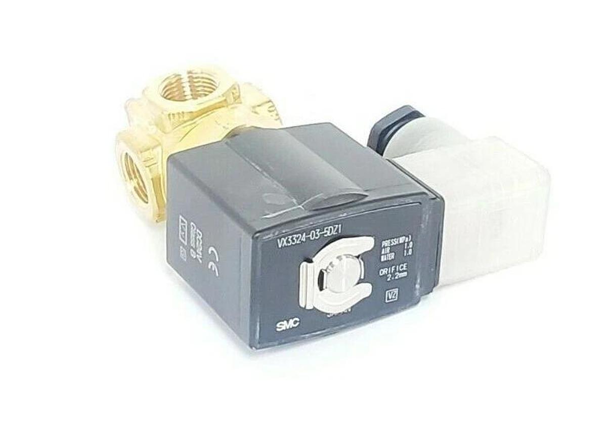 Used NEW SMC VX3324-03-5DZ1 DIRECT OP 3 PORT SOLENOID VALVE VX3324035DZ1