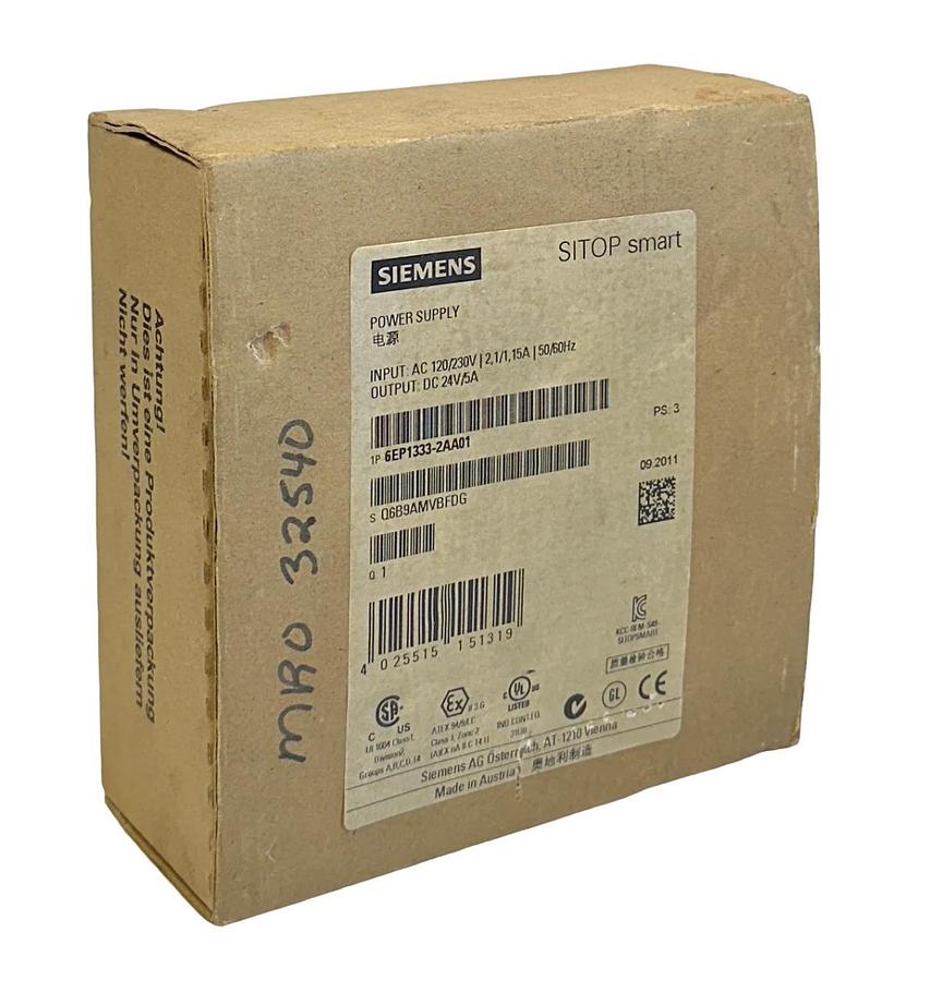 Used NEW SEALED SIEMENS 6EP1333-2AA01 / 6EP13332AA01 SITOP smart POWER SUPPLY NSFS