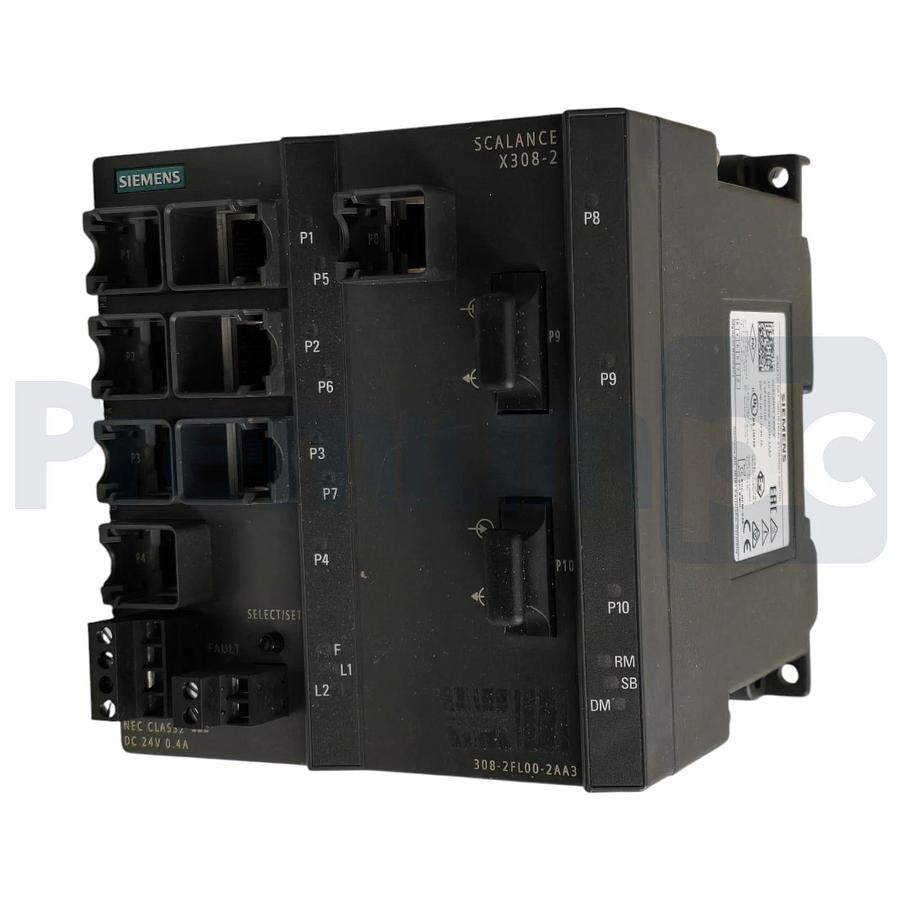 Siemens 6GK5308-2FL00-2AA3 SCALANCE X308-2 Managed IE Switch 10-Port 1GB MM NUPI