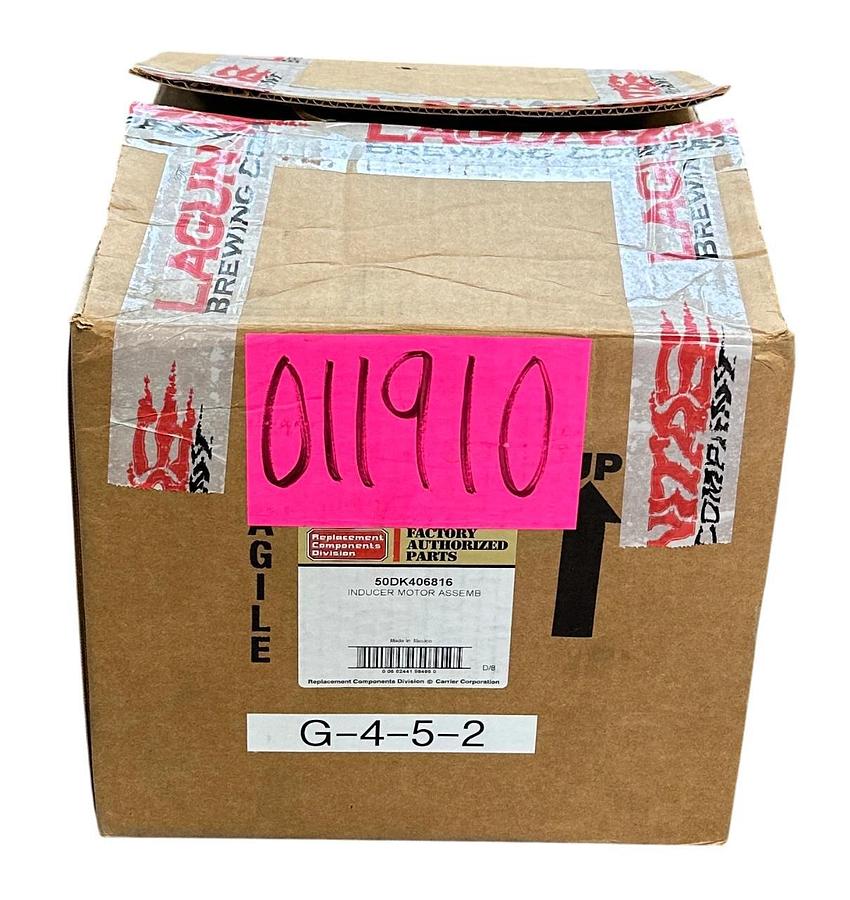 CARRIER FASCO 50DK406816 OEM INDUCER MOTOR ASSEMBLY 400/460V 50/60Hz U62B1 NSMP