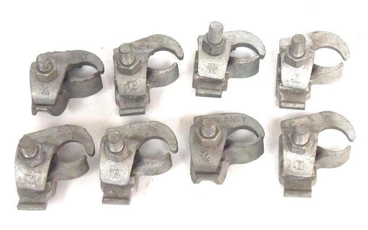Used LOT OF 8 NEW GEDNEY UEC75 3/4" EDGE TYPE CONDUIT CLAMPS