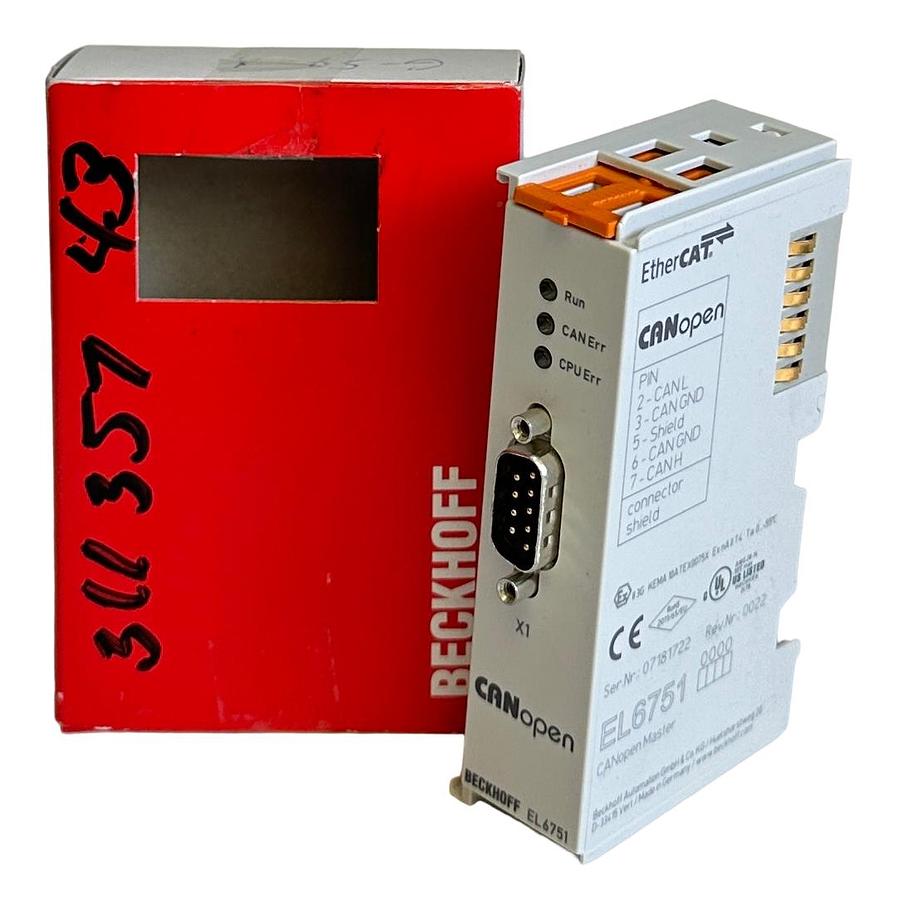 Used NEW BECKHOFF EL6751 I/O SERIES CANopen MASTER TERMINAL EtherCAT OEM