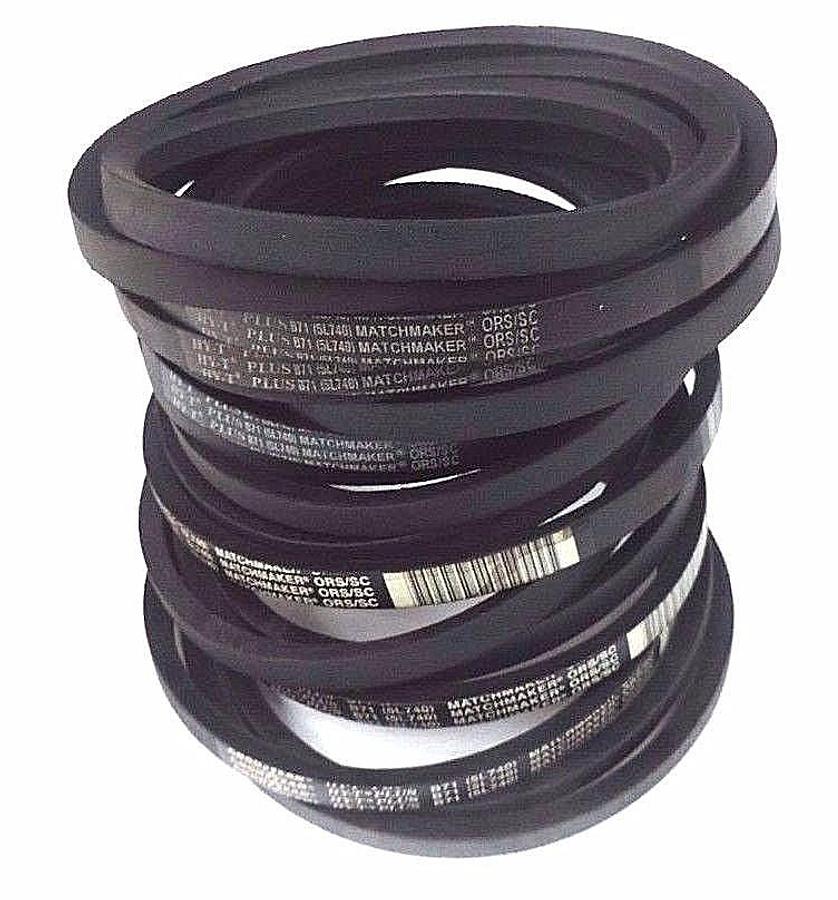 LOT OF 6 NEW GOODYEAR HY-T PLUS B71 (5L740) MATCHMAKER V-BELTS 5L740