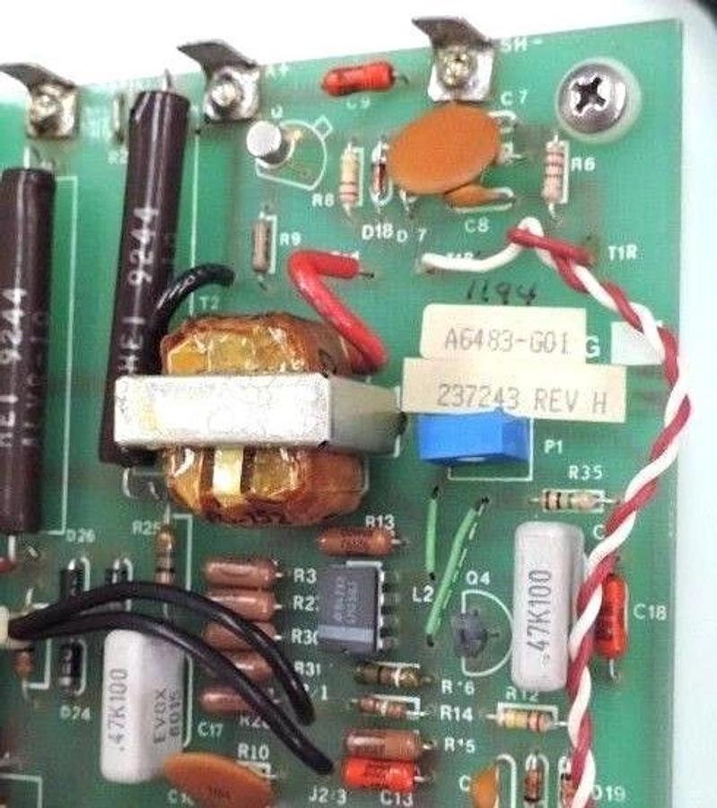 Used CNC CLEVELAND MACHINE CONTROLS A6483-G01 BOARD 237243 REV. H, PC0856 REV. D