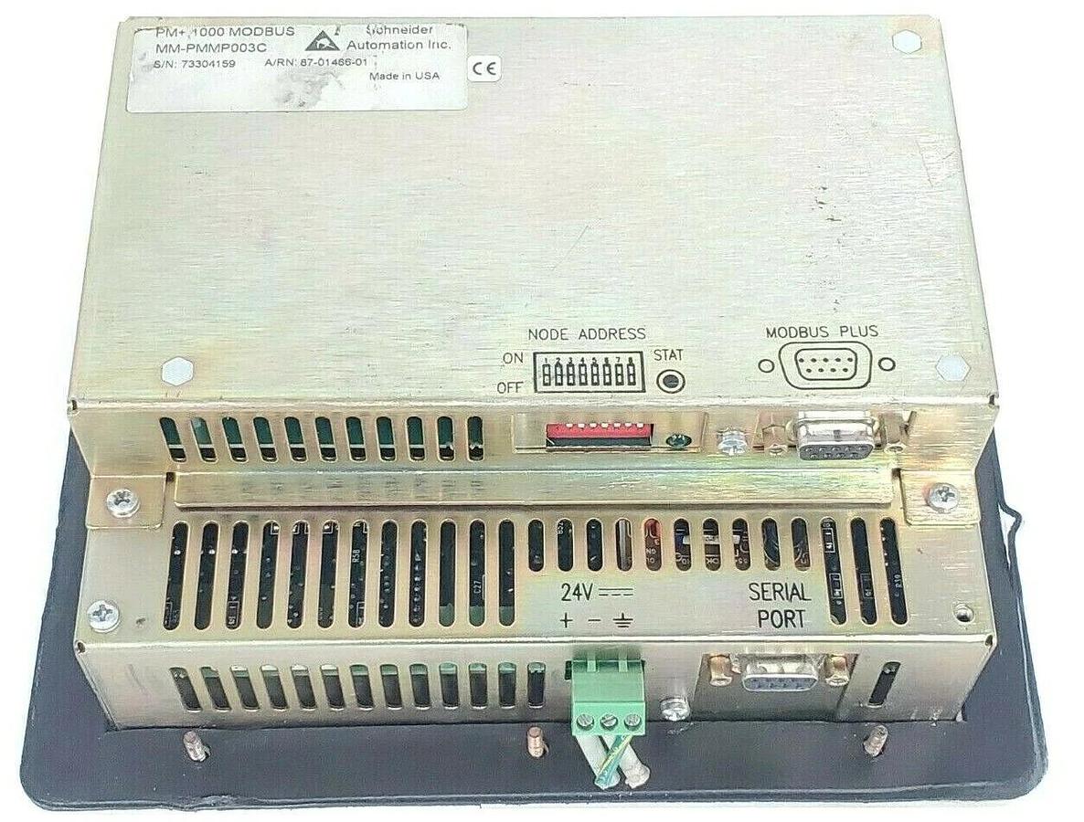 Used SCHNEIDER AUTOMATION MODICON PANELMATE PLUS 1000, MM-PM10300C, 92-01685-00