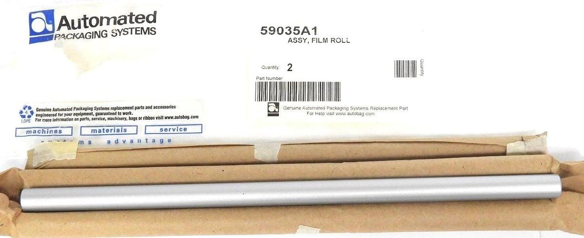Used NEW AUTOMATED PACKAGING SYSTEMS 59035A1 ASSY, FILM ROLL (QTY: 2)