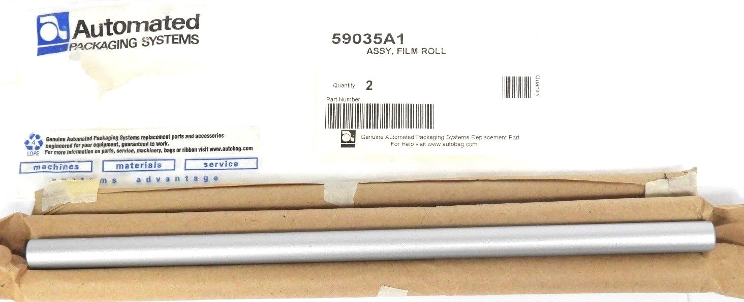 Used NEW AUTOMATED PACKAGING SYSTEMS 59035A1 ASSY, FILM ROLL (QTY: 2)