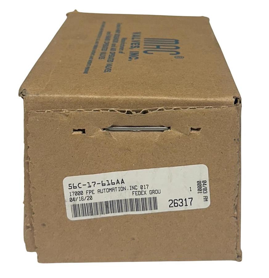 MAC VALVES 56C-17-616AA / 56C17616AA SOLENOID VALVE 24VDC COIL 8.5W NSMP