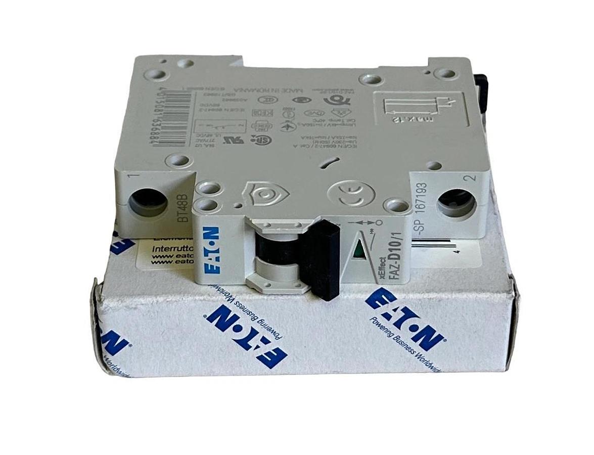 NEW EATON FAZ-D10/1-SP / FAZD101SP MINI CIRCUIT BREAKER 10A 15kA 1-POLE 167193