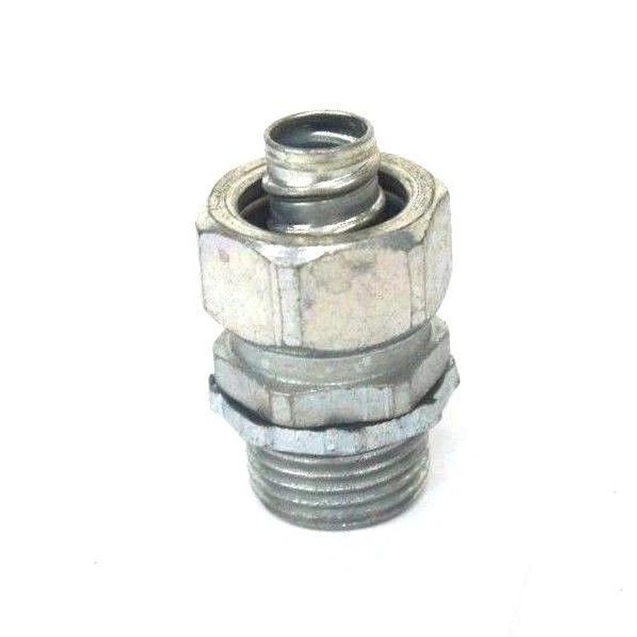 Used LOT OF 17 NEW THOMAS & BETTS 1/2" NPT X 1/2" TUBE CONNECTOR FITTINGS