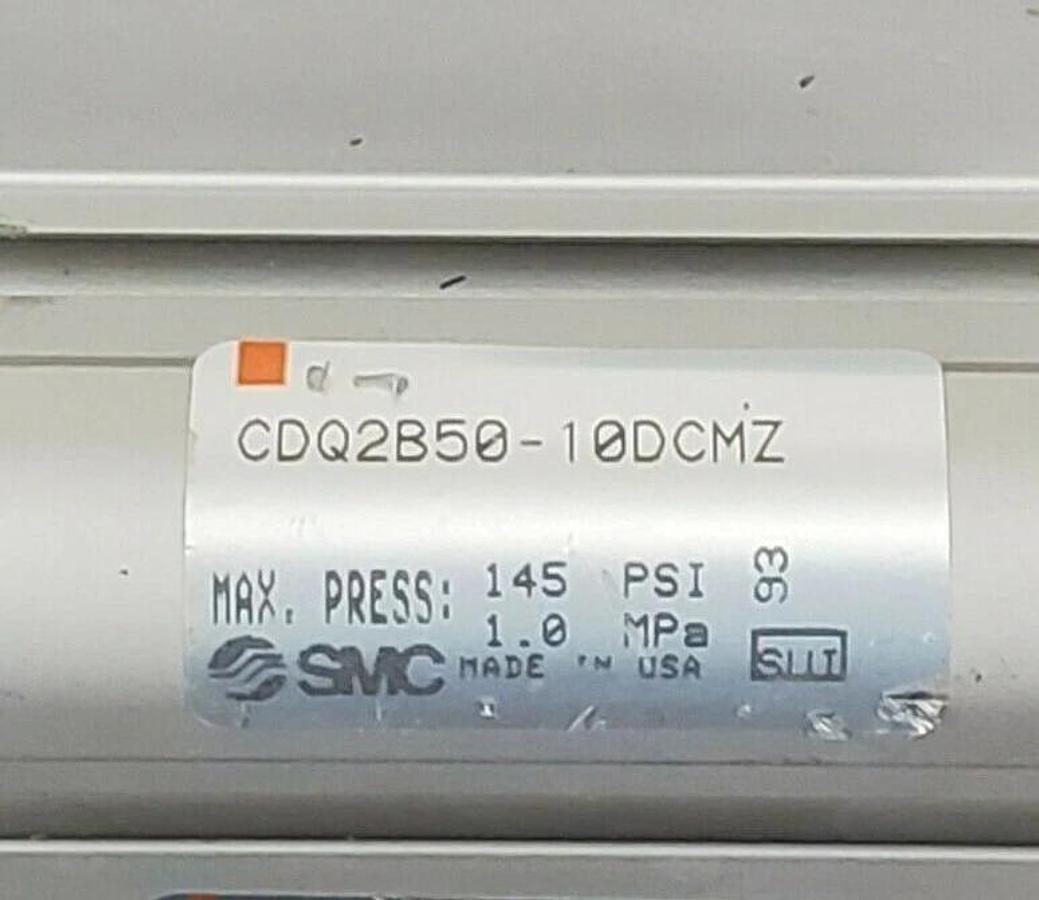 NEW SMC CDQ2B50-10DCMZ COMPACT AIR CYLINDER CDQ2B5010DCMZ, 145 PSI, 1.0MPa