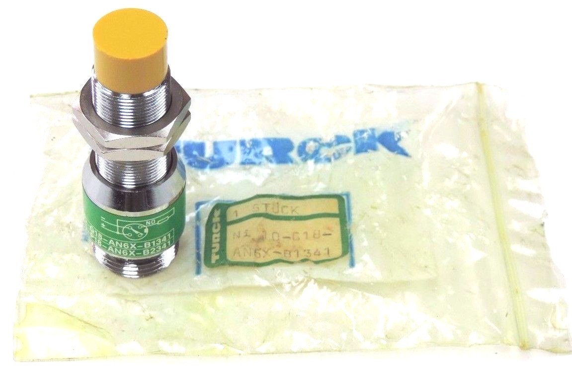 Used NEW TURCK NI10-G18-AN6X-B1341 PROXIMITY SWITCH NI10G18AN6XB1341, 10-30VDC