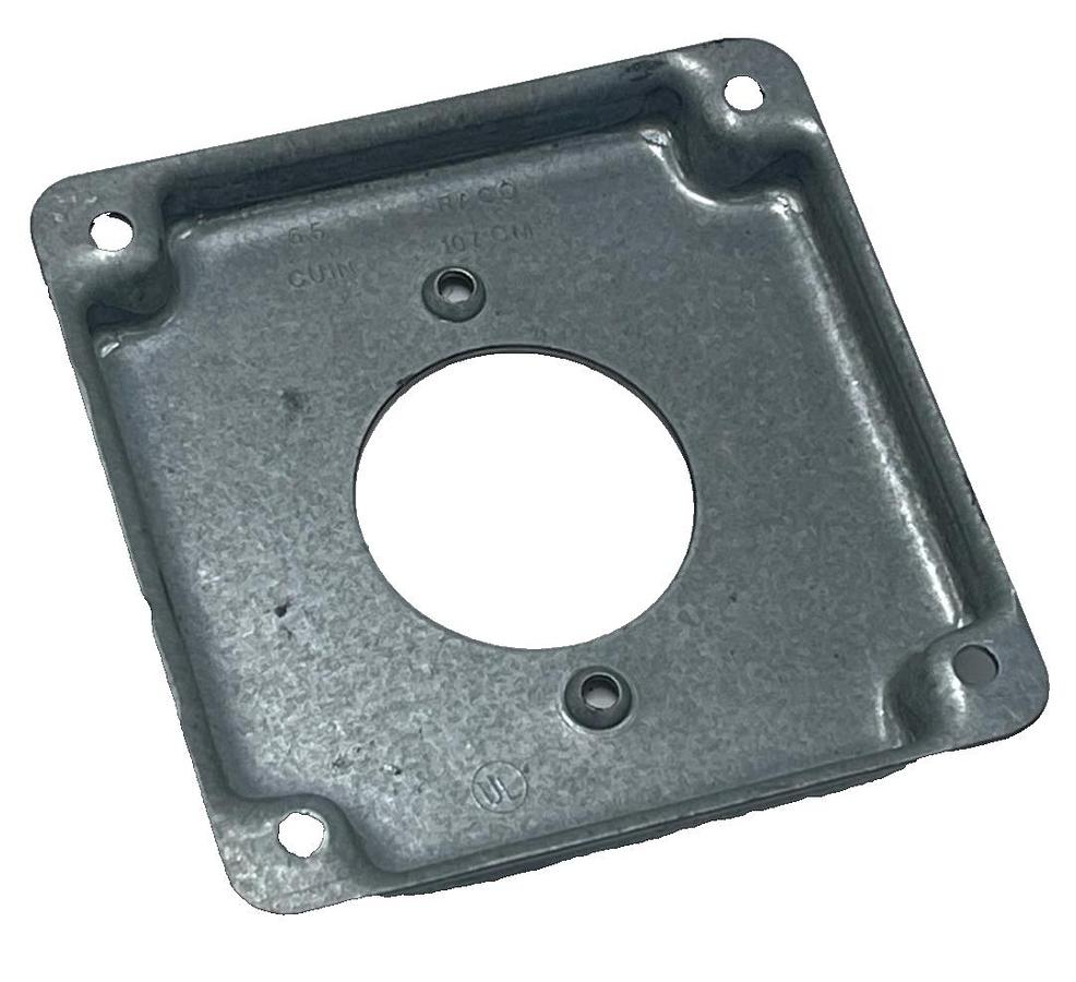 Used Lot of 4 RACO 812C 2-GFCI 6.5 cu. in. Steel Square Exposed Work Covers - NEW