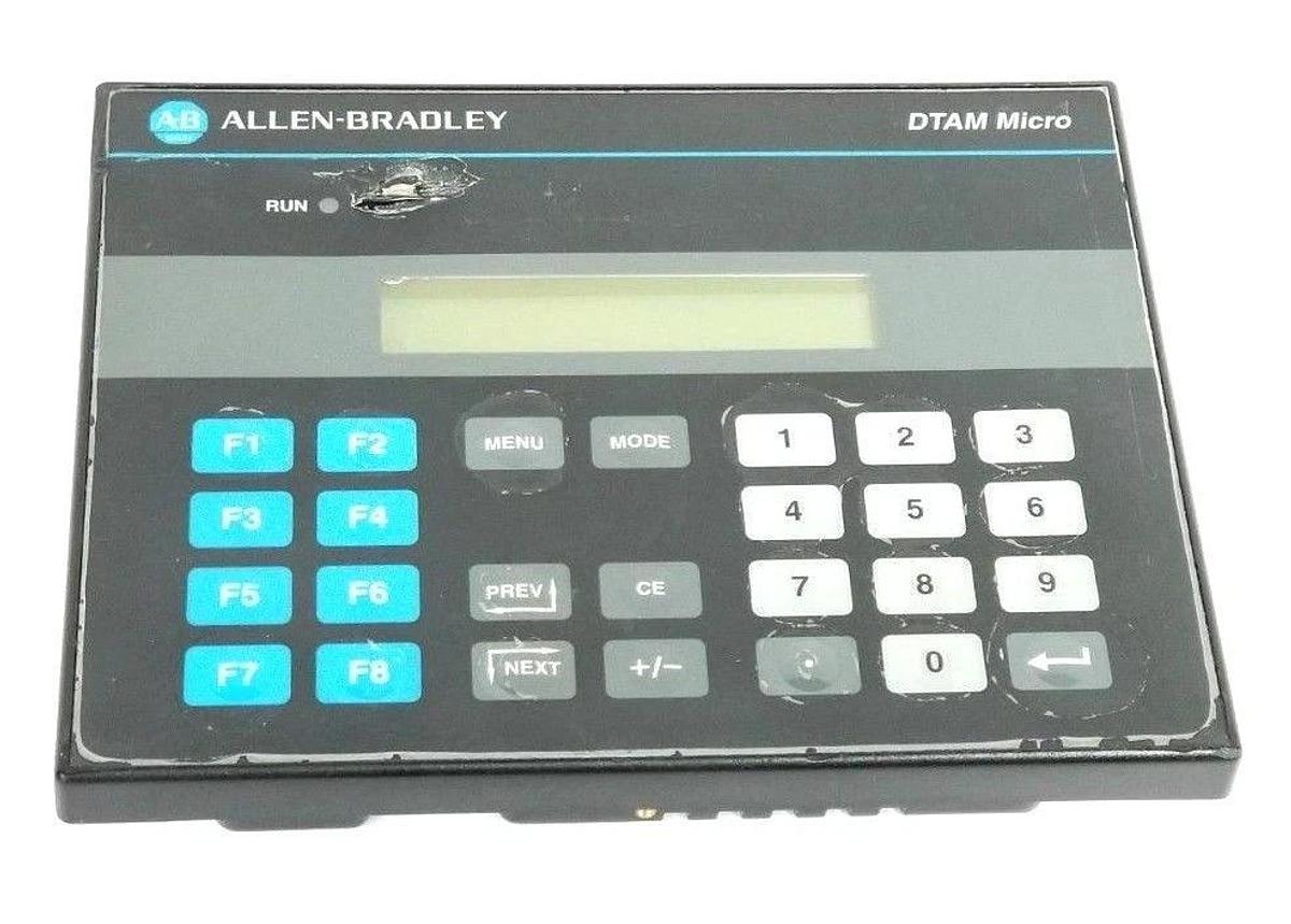 Used ALLEN BRADLEY 2707-M232P3 DTAM MICRO OPERATOR INTERFACE SER. D, REV. A MFG: MT7F