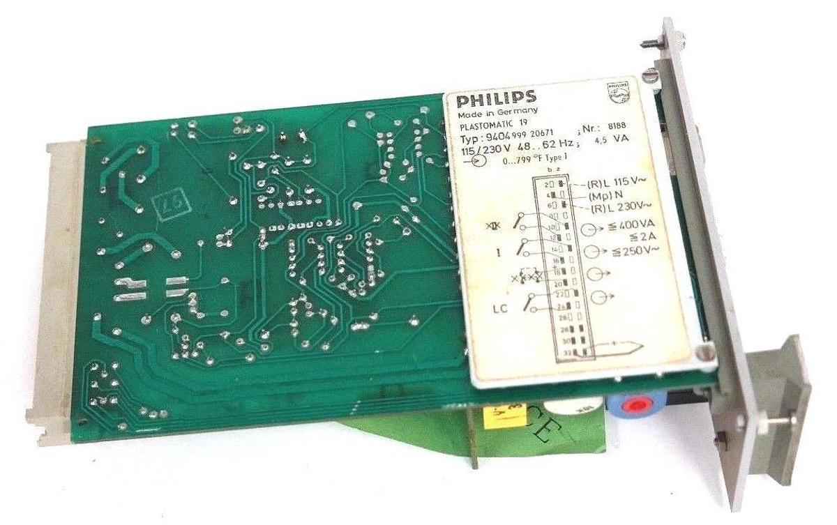 Refurbished PHILIPS PLASTOMATIC 19 TYP: 940499920671 NR; 8188 115/230V 48...62HZ 4,5WA