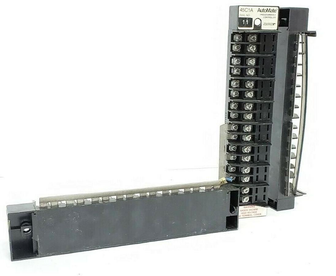 Used LOT OF 3 RELIANCE ELECTRIC 45C1A AUTOMATE I/O RAILS 802802-2 15097 10A 250V