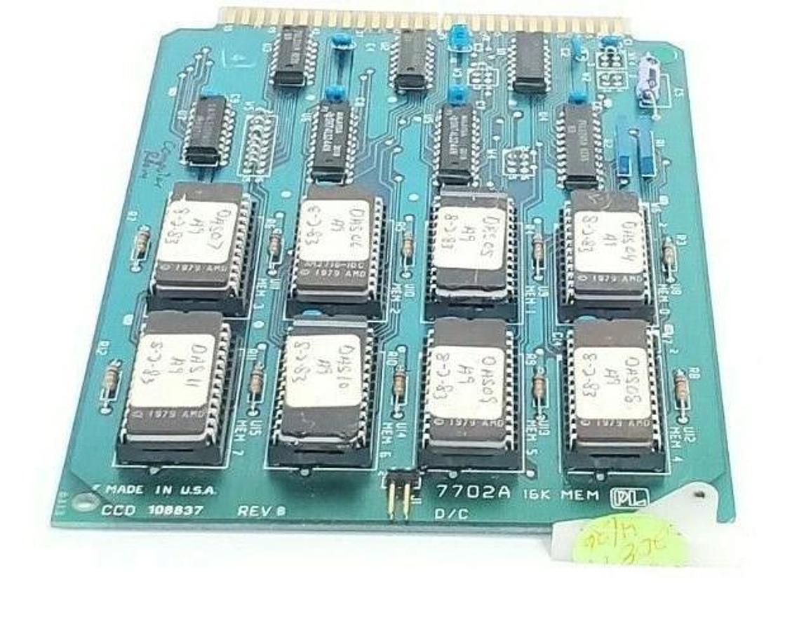 Used GD CALIFORNIA INC PROLOG 7702A MEMORY CARD 16K