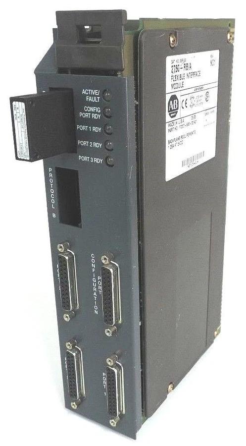 Used ALLEN BRADLEY 2760-RB/A FLEXIBLE INTERFACE MODULE SER. A REV N01 1760RBA