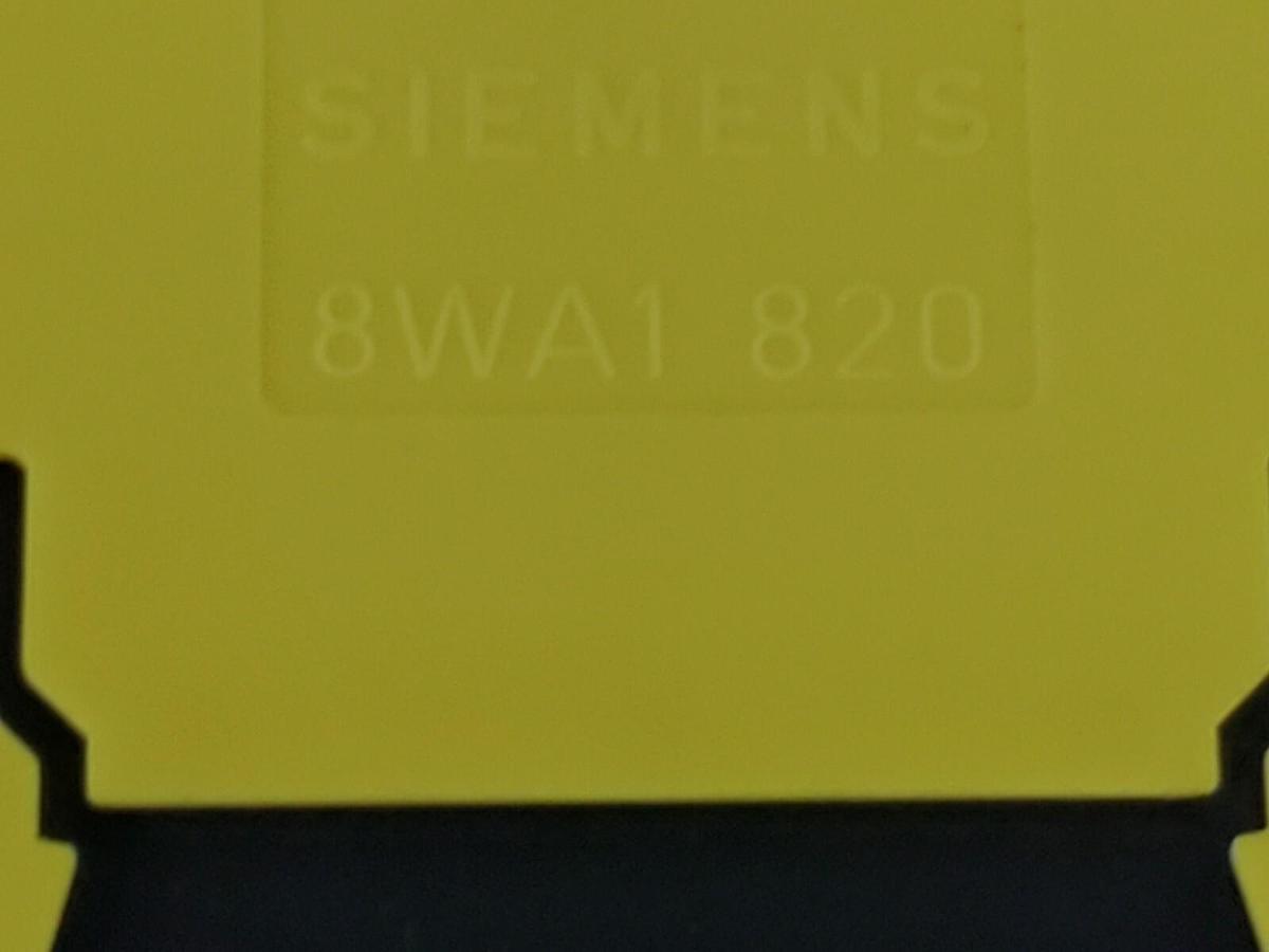 Used LOT OF 9 VARIOUS SIEMENS TERMINAL ACCESSORIES (2) 8WA1-808 (3) 8WA1 011-1BF23