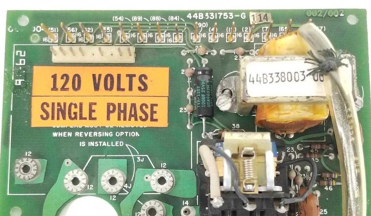Used GENERAL ELECTRIC 44B331753-G-114 STATOTROL BOARD 44B331753G114, 44A305039