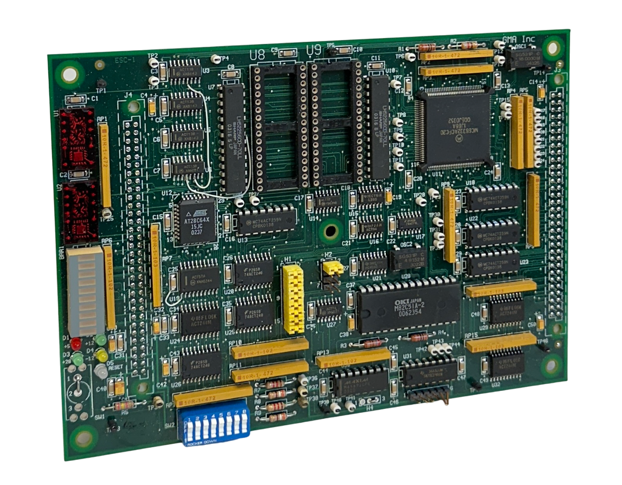 Used GMA INC 7712-1006 / 77121006 PC BOARD ESC-1 NSNP