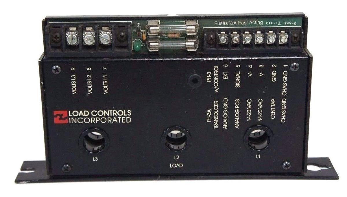 Used LOAD CONTROLS INC PH-3A-R POWER CELL 460V 30A 0-10V PH3AR