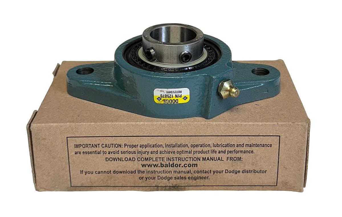 Used NEW DODGE F2B-SC-30M / 125878 FLANGE-MOUNT BALL BEARING 30mm NSMP