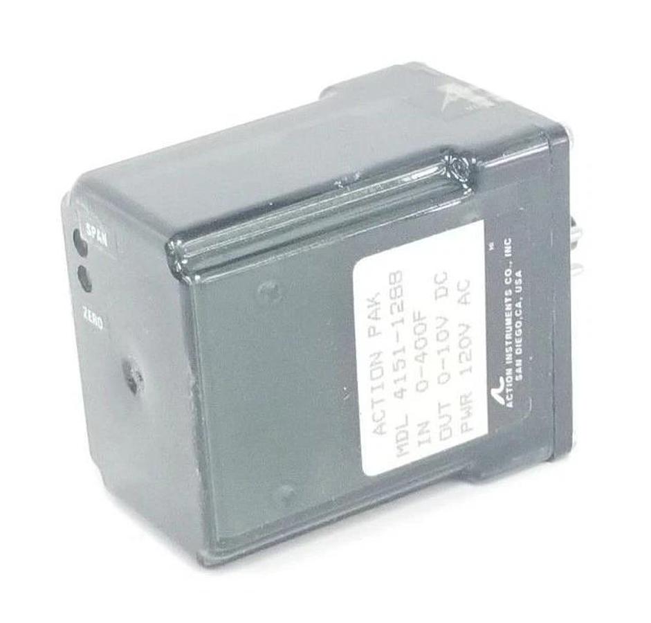 Used ACTION PAK MDL 4151-1288 RELAY 0-400F, 0-10V DC, 120V AC