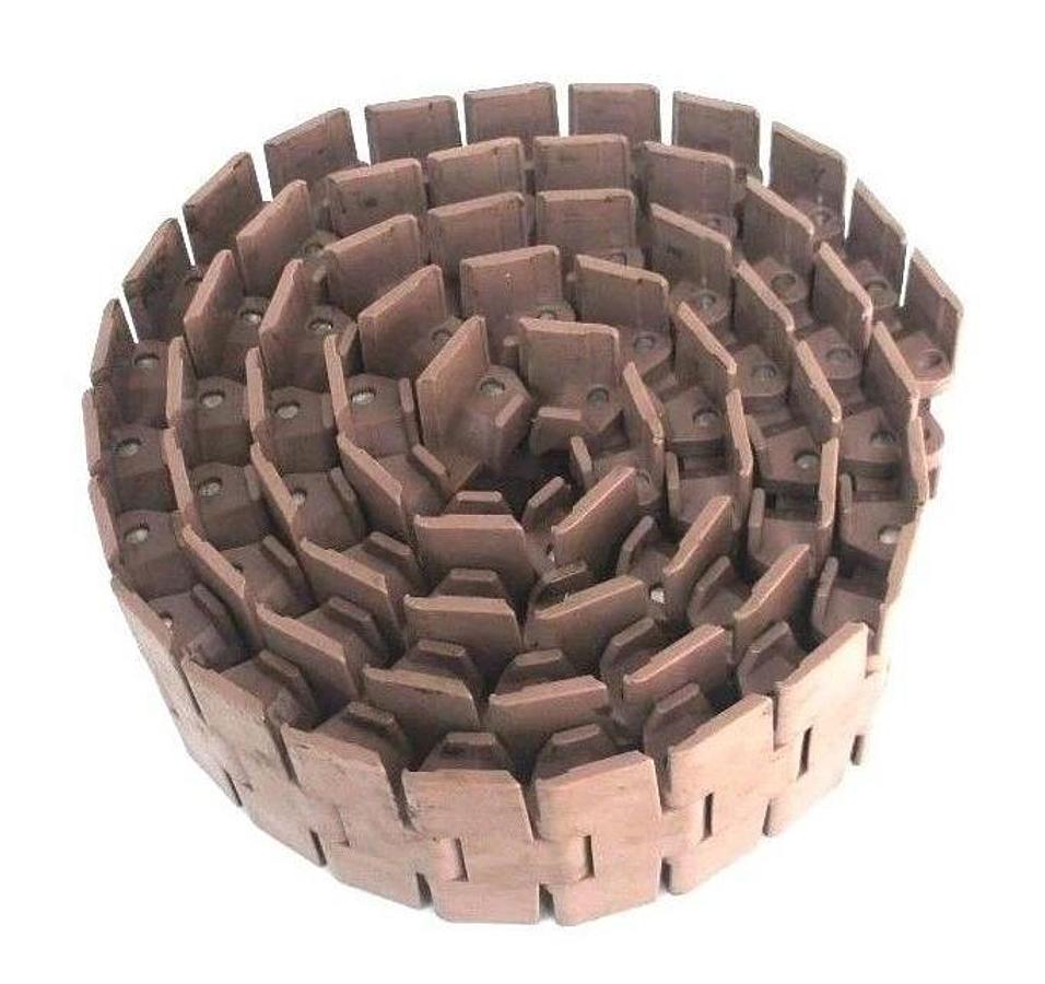 Used UNI-CHAIN 39LF882TK0450 SLAT TOP CONVEYOR CHAIN 4-1/3" X 10' FT
