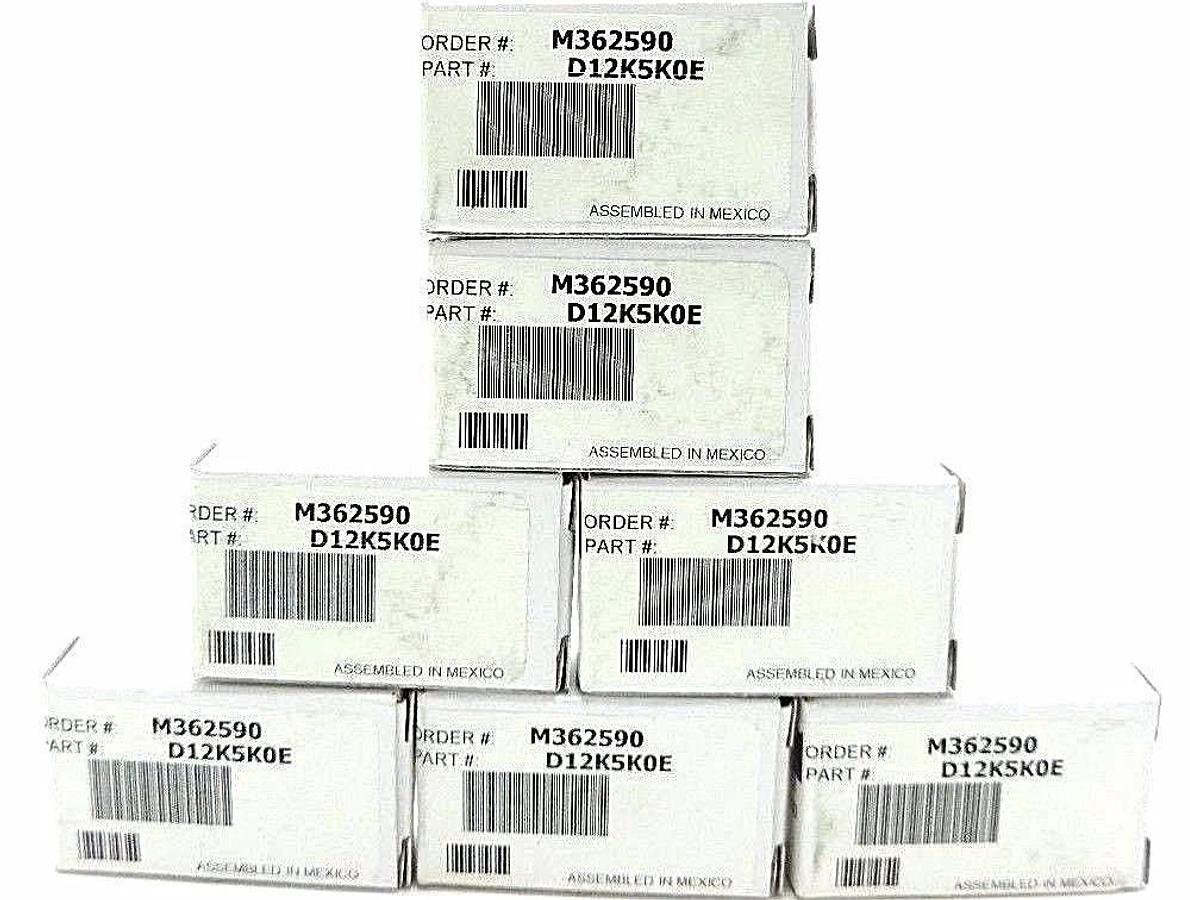 Used LOT OF 7 NIB OHMITE D12K5K0E WIREWOUND RESISTOR, 5KOHM, 12W, 10 PERCENT