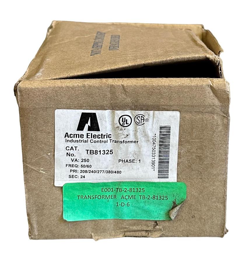 Used NEW ACME ELECTRIC TB-81325 / TB81325 INDUSTRIAL CONTROL TRANSFORMER 250VA 1PH