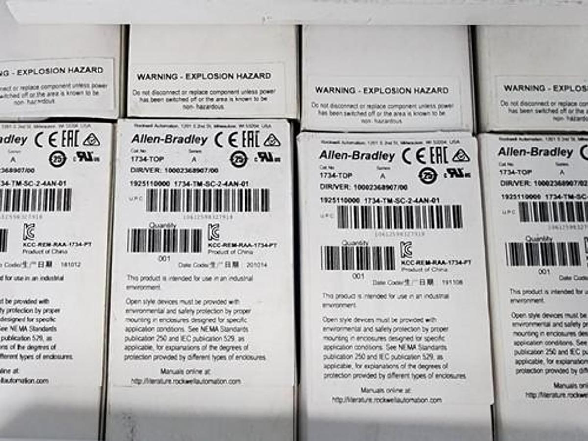 LOT OF 14 NIB ALLEN BRADLEY 1734-TOP SER. A TERMINAL BASE ASSEMBLIES