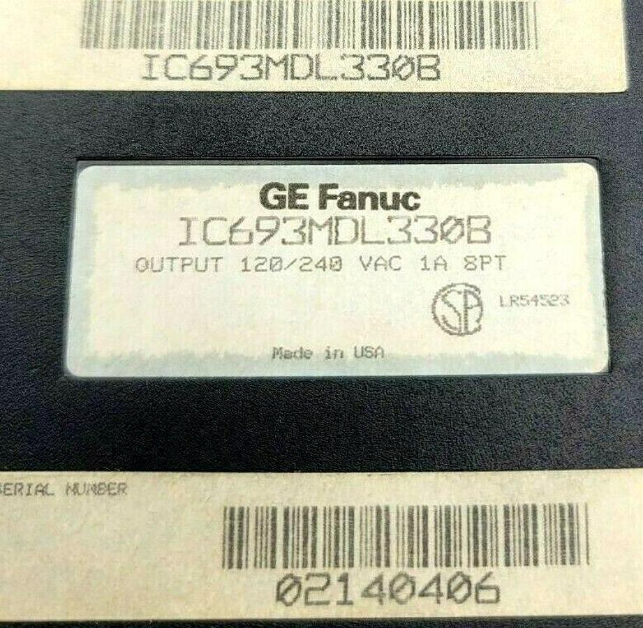 Used LOT OF 2 GE FANUC IC693MDL330B OUTPUT MODULES 120/240V, 1A 8PT