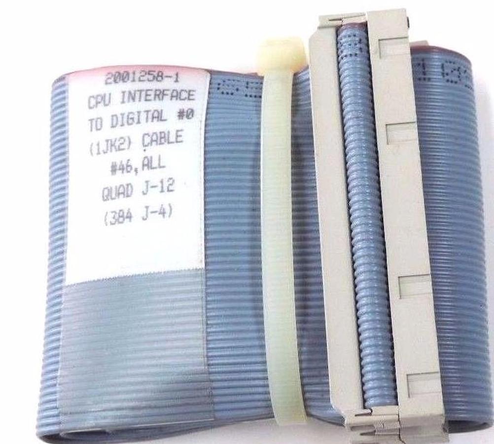 Used NEW 2001258-1 CPU INTERFACE TO DIGITAL #0 (1JK2) CABLE #46, ALL QUAD J-12